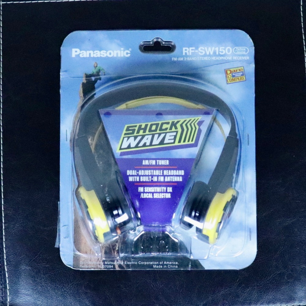 Vintage Panasonic Shockwave Rf-sw150 Portable Am/fm Radio Sports Headphones